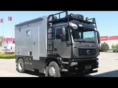 Overland Expedition Camping dengan 20ft Disesuaikan FRP Truck Camper Shell dan Windows